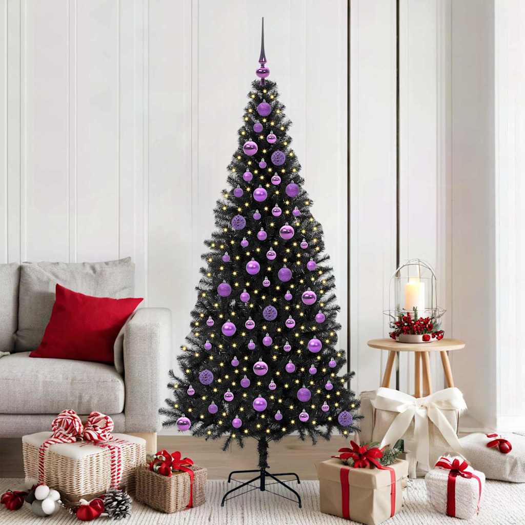 Weihnachtsbaum Schwarz 180 cm PVC