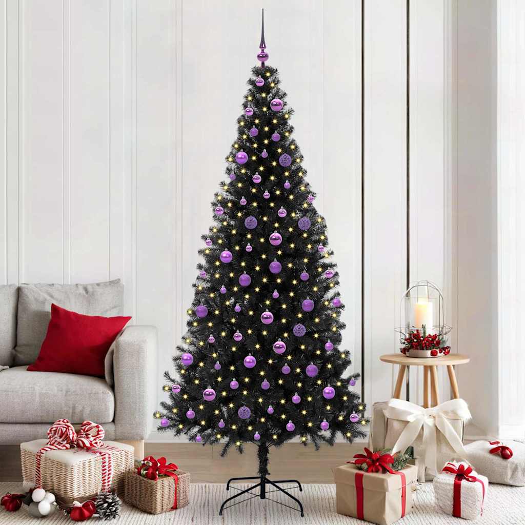 Weihnachtsbaum Schwarz 210 cm PVC