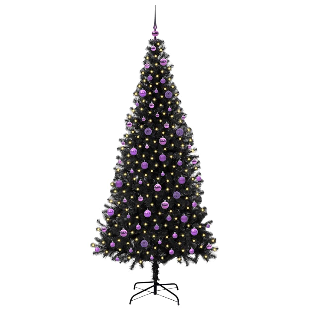 Weihnachtsbaum Schwarz 210 cm PVC