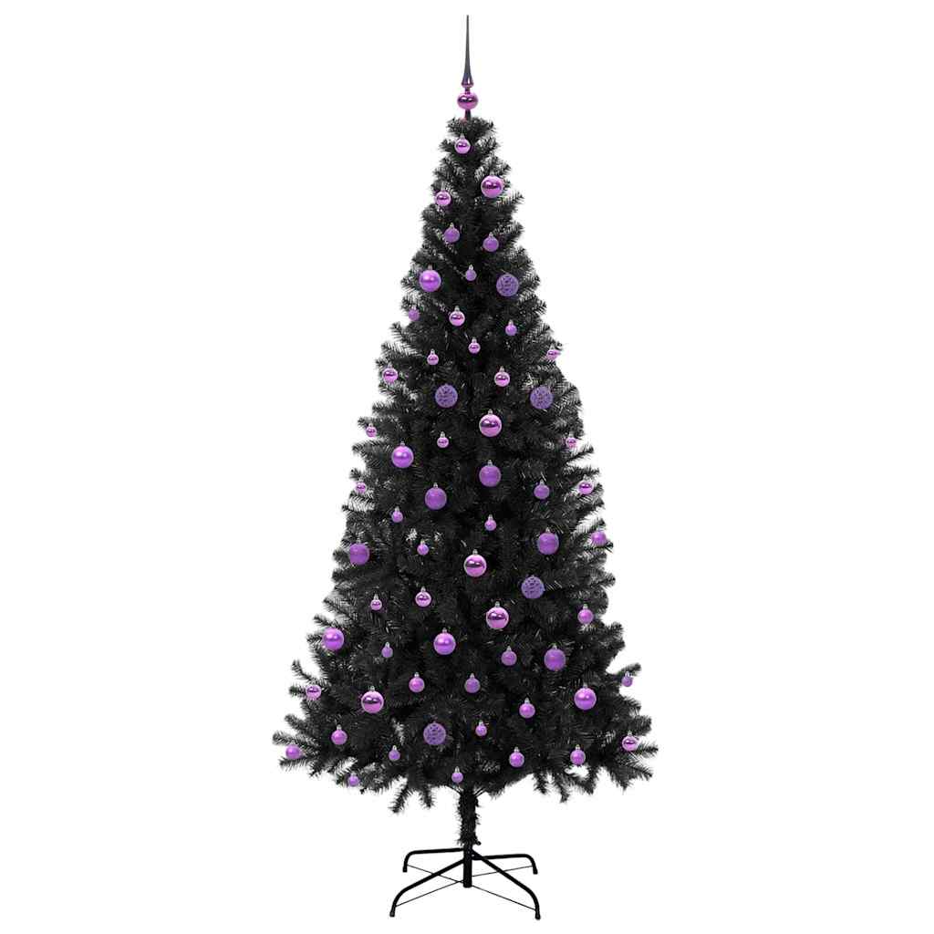 Weihnachtsbaum Schwarz 210 cm PVC