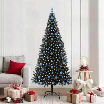 Weihnachtsbaum Schwarz 210 cm PVC