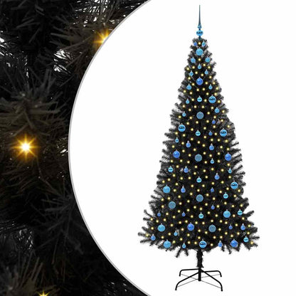 Weihnachtsbaum Schwarz 210 cm PVC