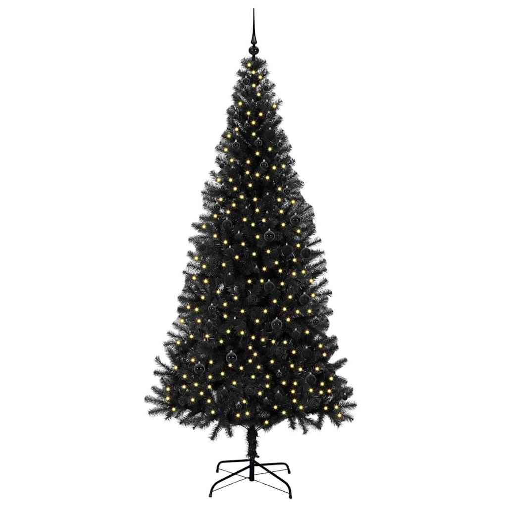 Weihnachtsbaum Schwarz 240 cm PVC