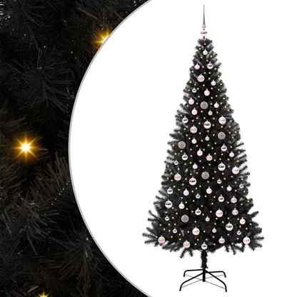 Weihnachtsbaum Schwarz 240 cm PVC