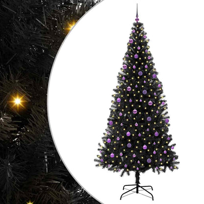 Weihnachtsbaum Schwarz 240 cm PVC