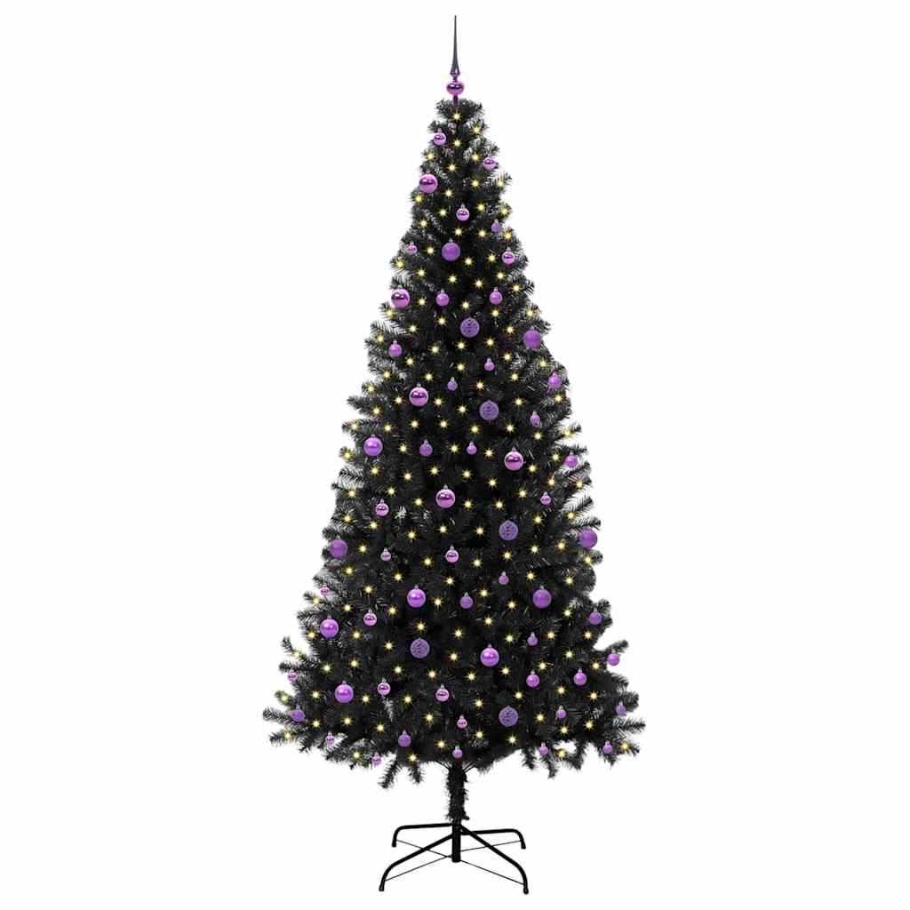 Weihnachtsbaum Schwarz 240 cm PVC
