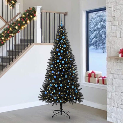 Weihnachtsbaum Schwarz 240 cm PVC