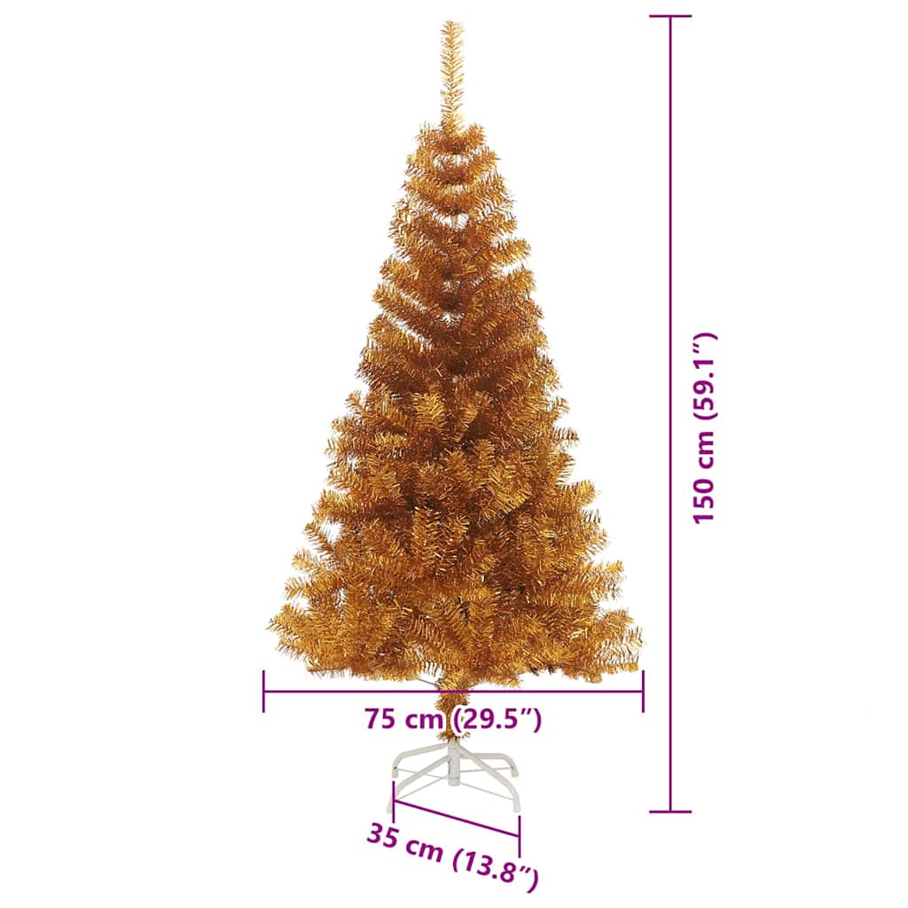 Weihnachtsbaum Gold 150 cm PET