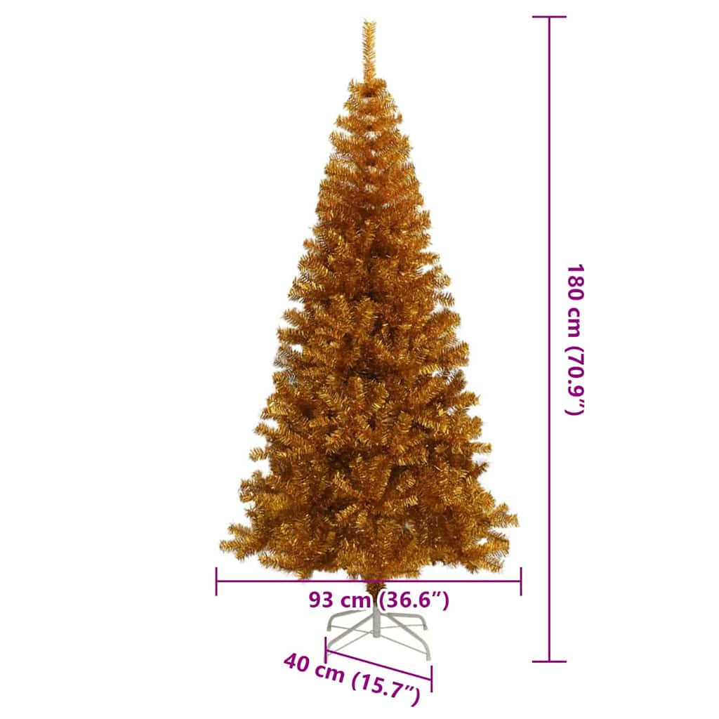 Künstliche Weihnachtsbäume Gold 180 cm PET