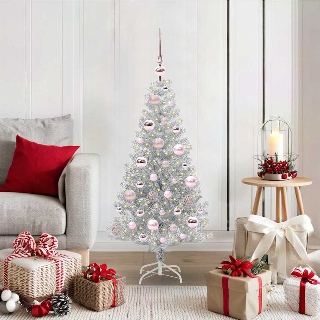 Weihnachtsbaum Silber 120 cm PET