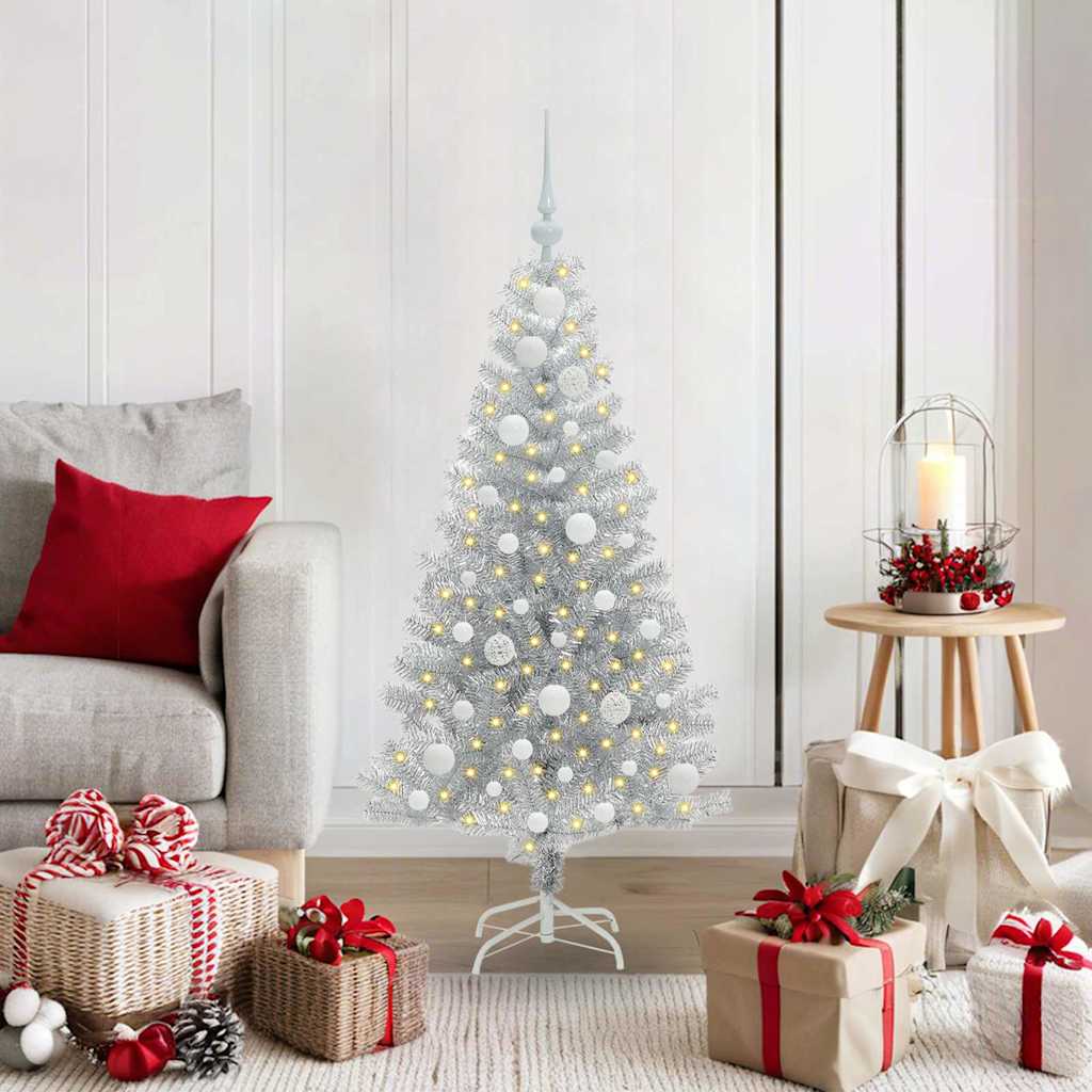 Weihnachtsbaum Silber 120 cm PET
