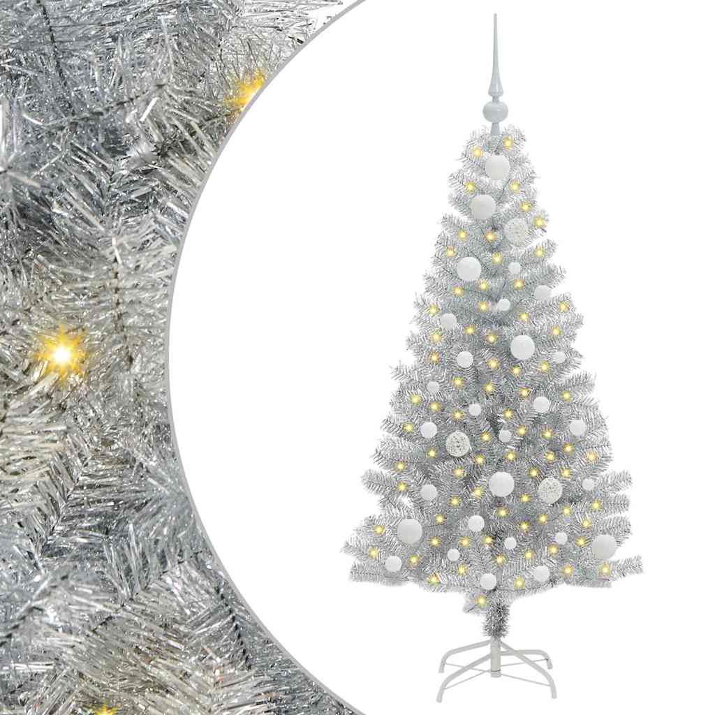 Weihnachtsbaum Silber 120 cm PET