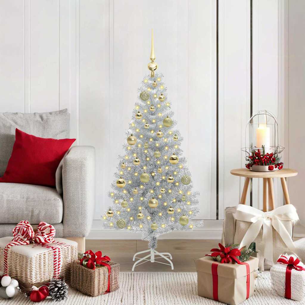 Weihnachtsbaum Silber 120 cm PET