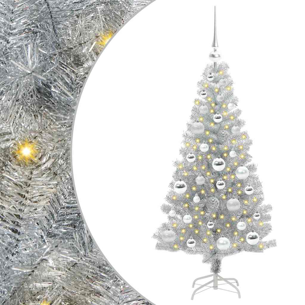 Weihnachtsbaum Silber 120 cm PET