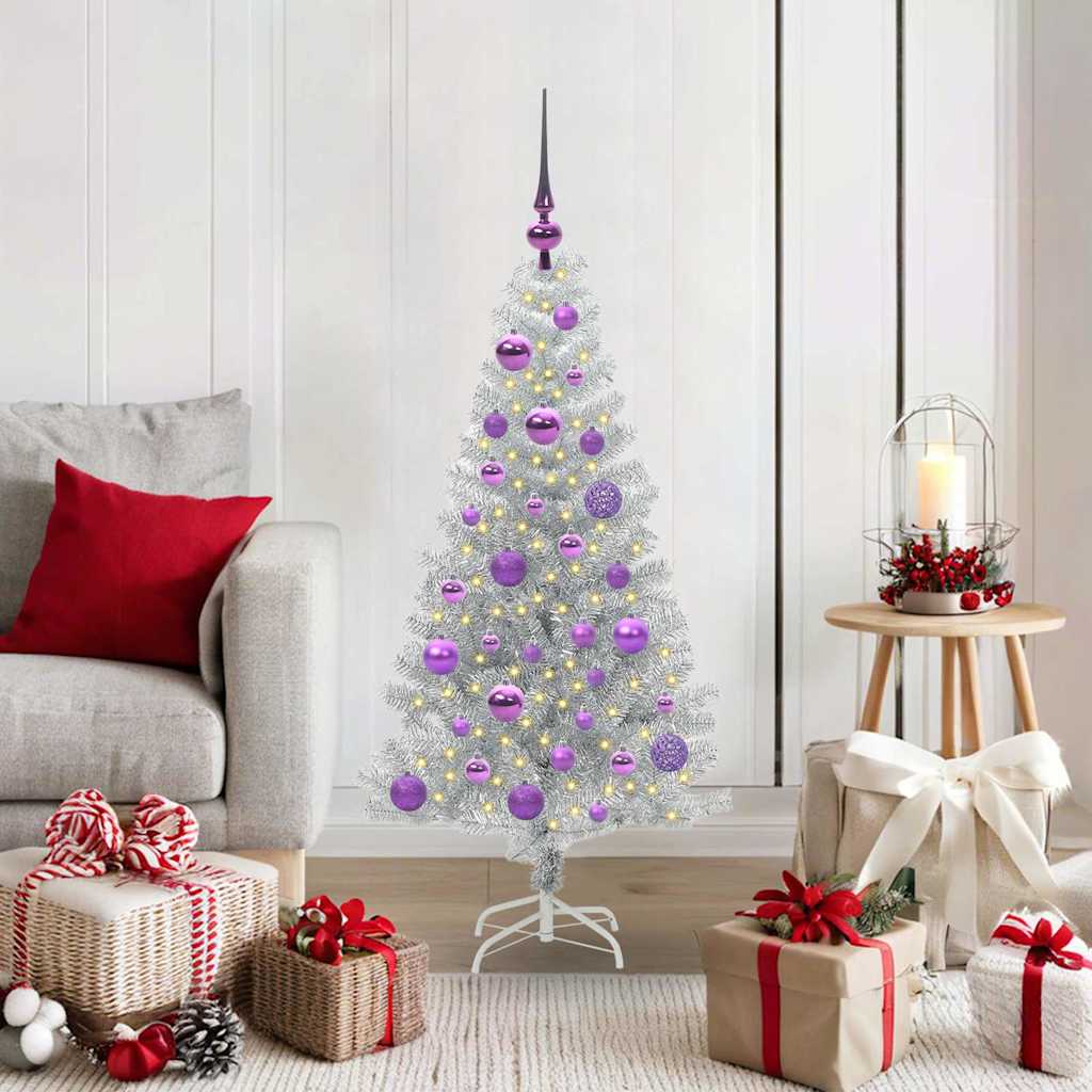 Weihnachtsbaum Silber 120 cm PET