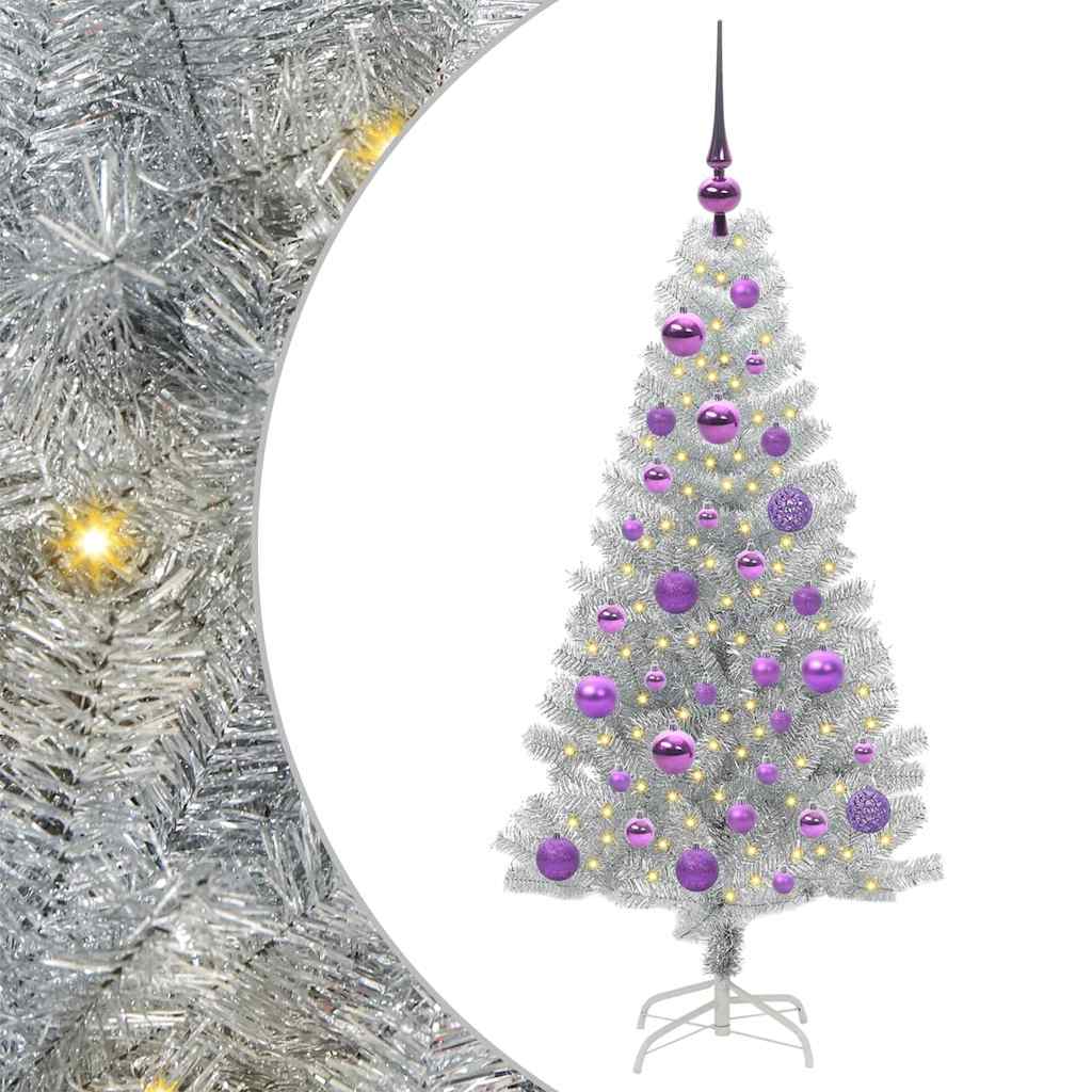 Weihnachtsbaum Silber 120 cm PET