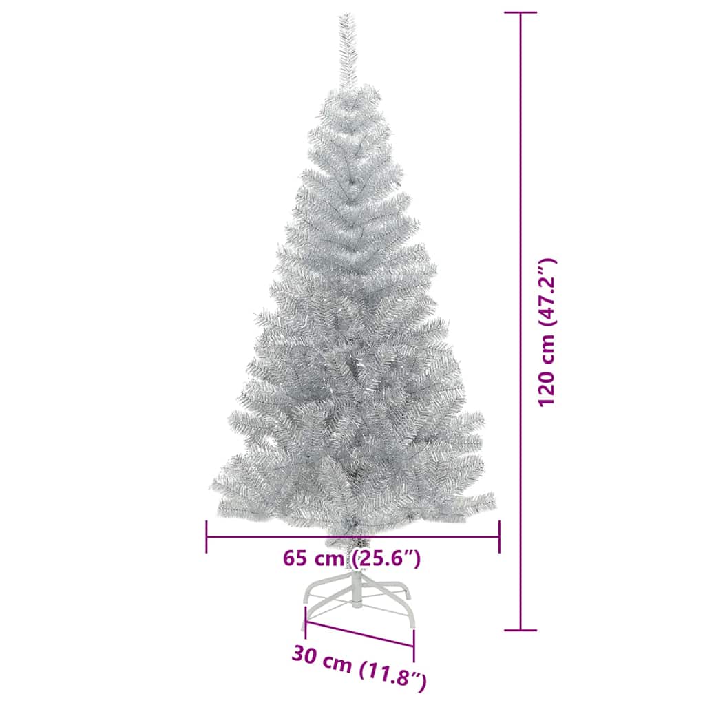 Weihnachtsbaum Silber 120 cm PET
