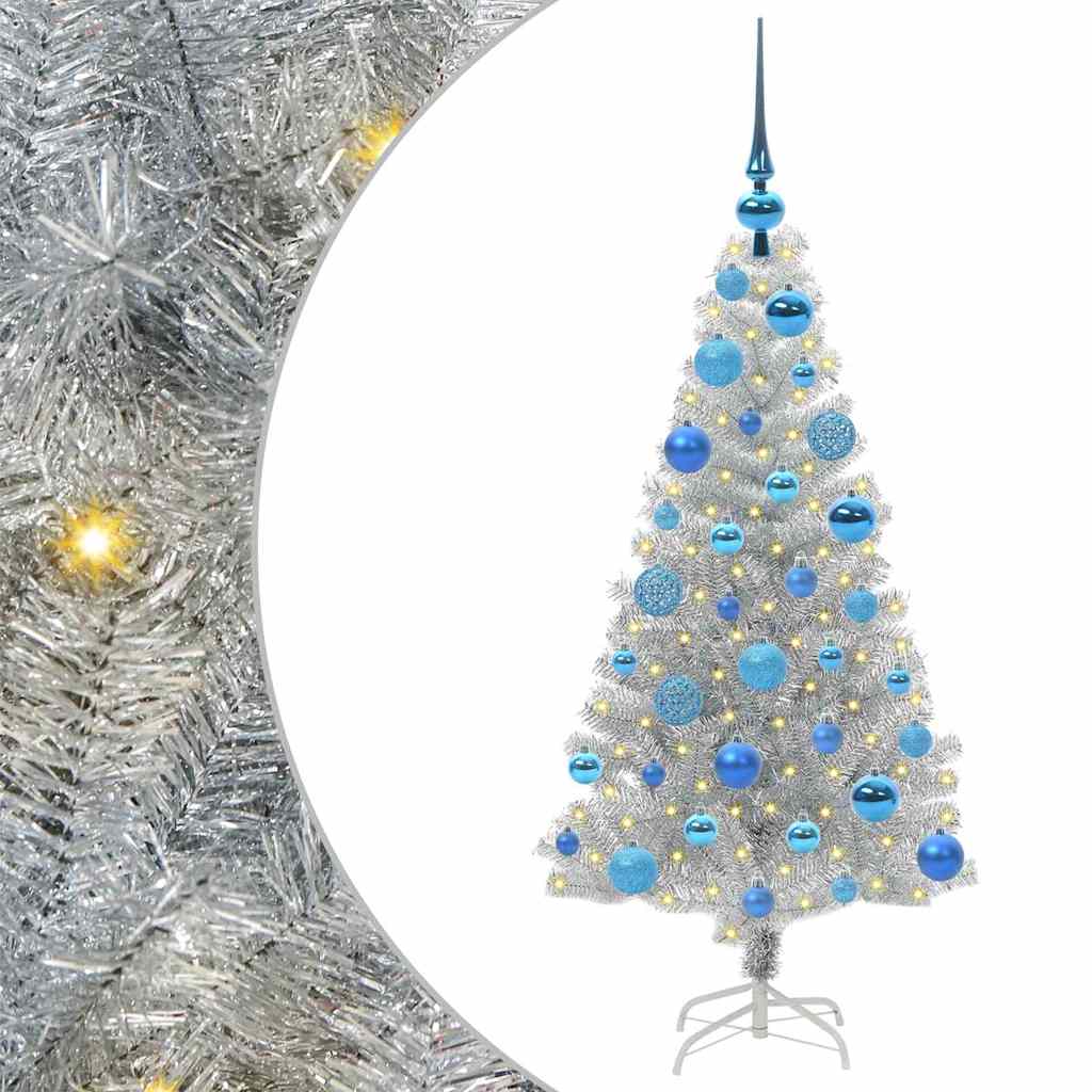 Weihnachtsbaum Silber 120 cm PET