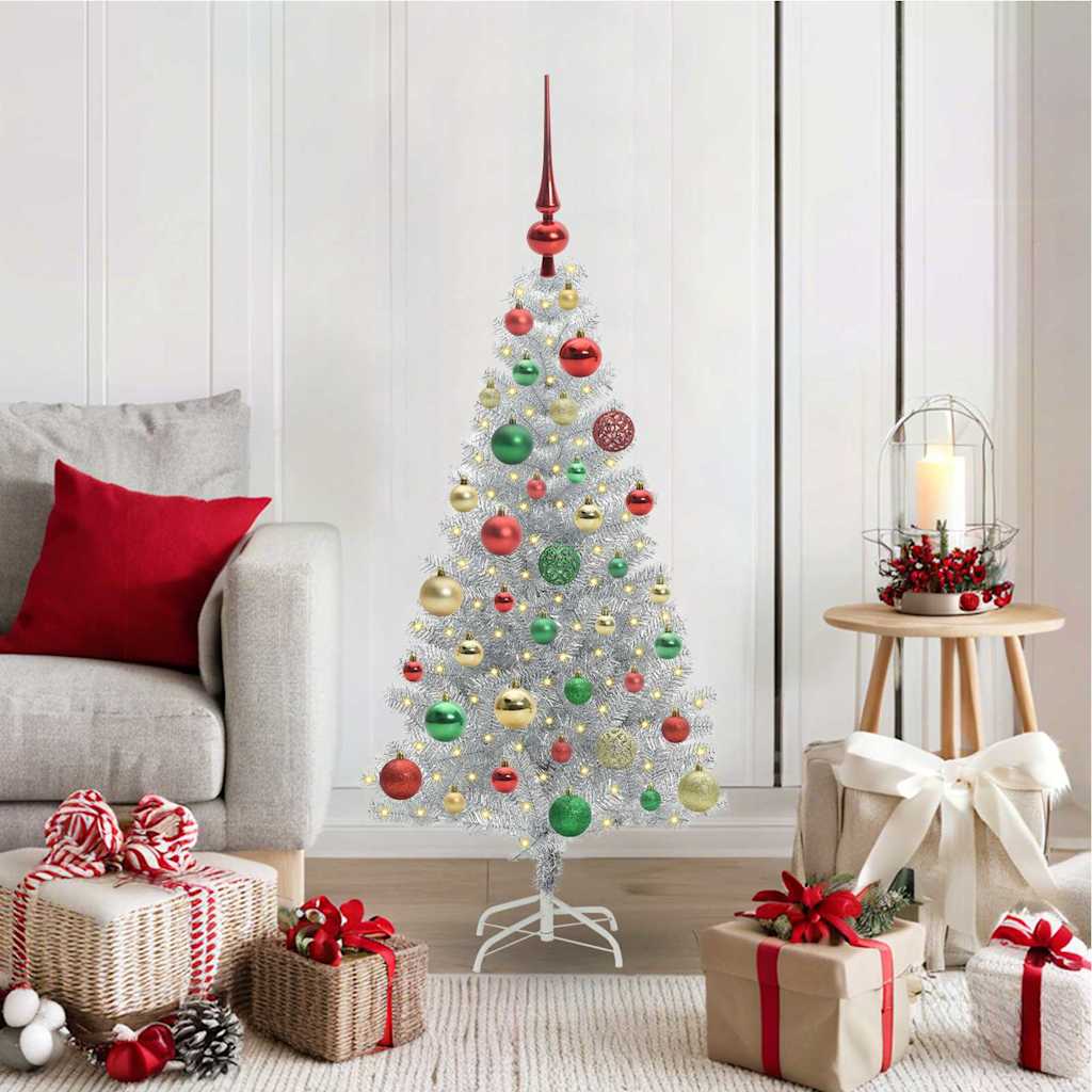 Weihnachtsbaum Silber 120 cm PET