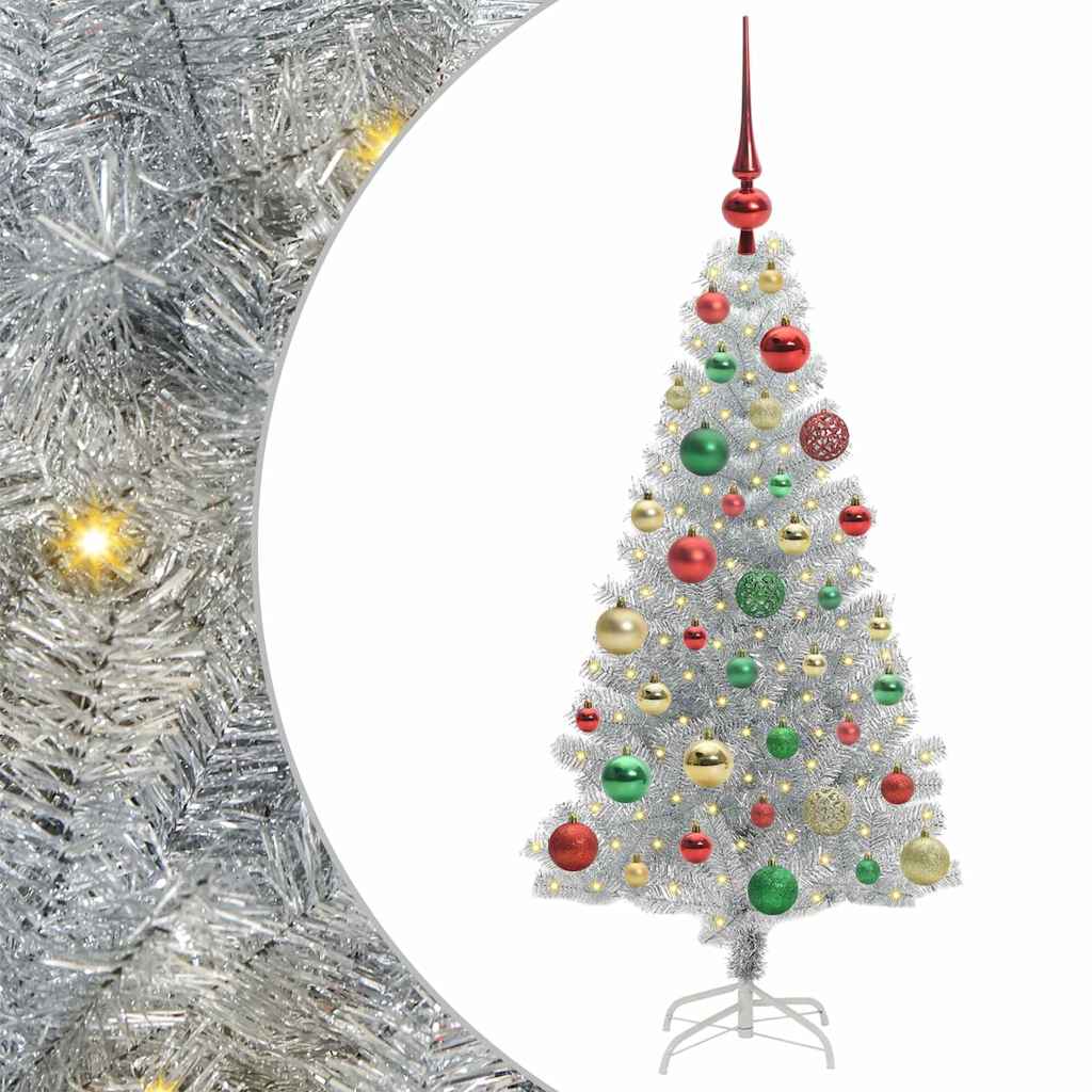 Weihnachtsbaum Silber 120 cm PET