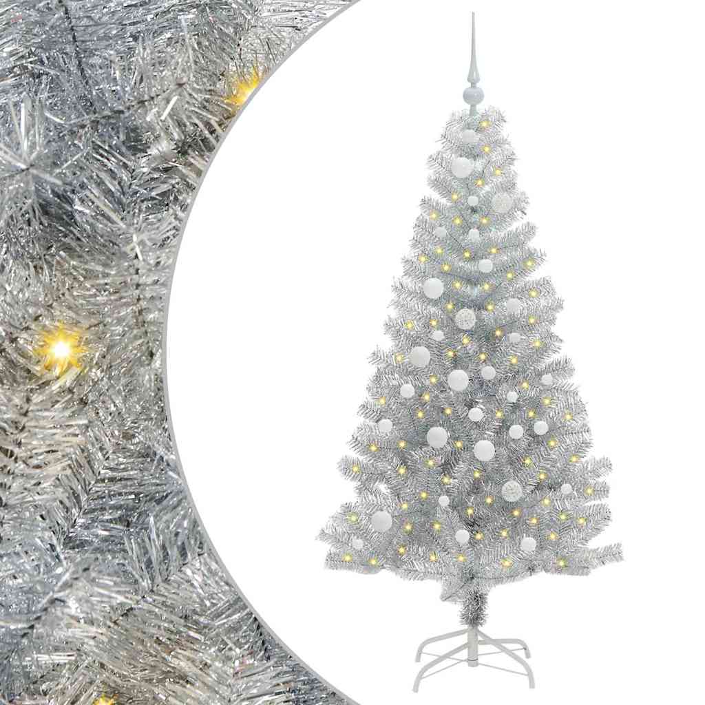 Weihnachtsbaum Silber 150 cm PET
