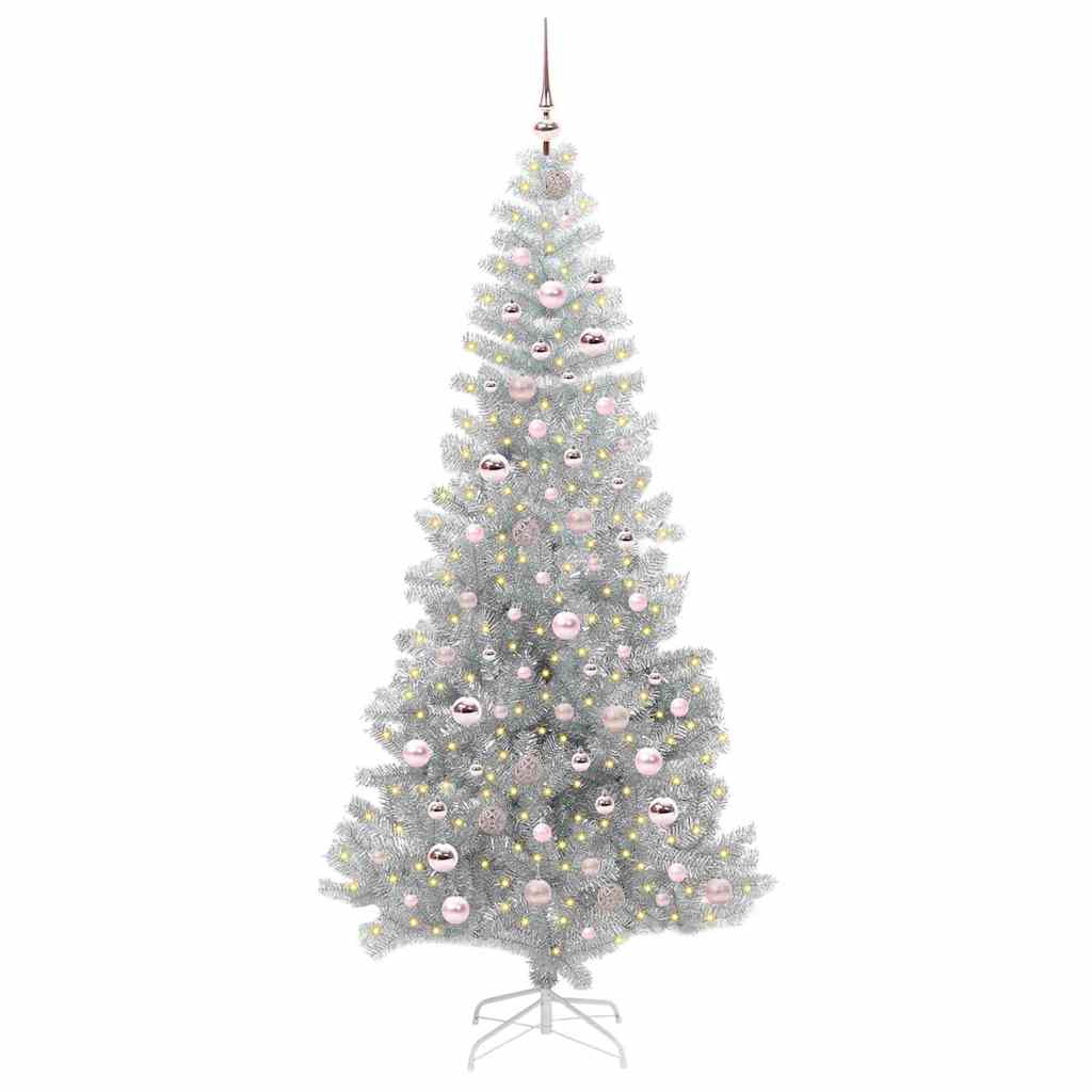 Weihnachtsbaum Silber 210 cm PET
