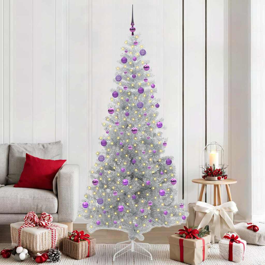 Weihnachtsbaum Silber 210 cm PET
