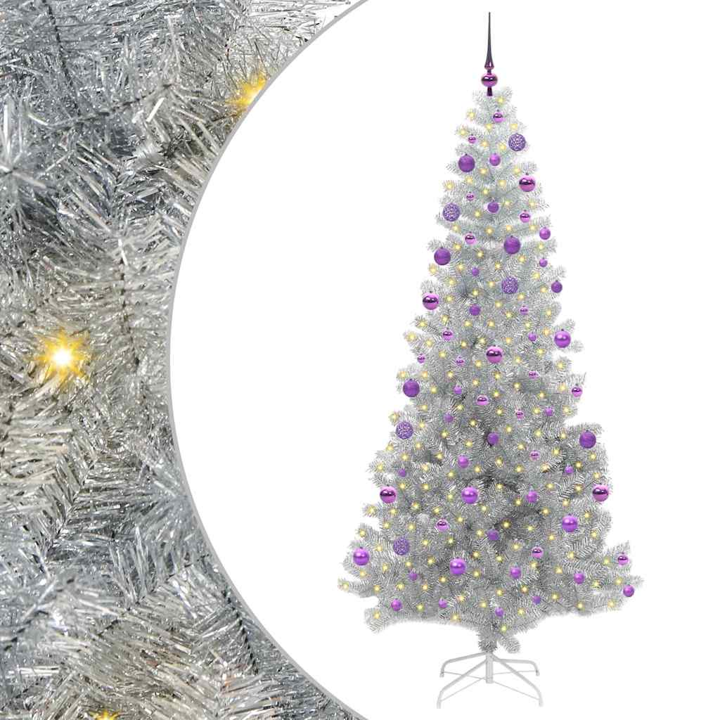 Weihnachtsbaum Silber 210 cm PET