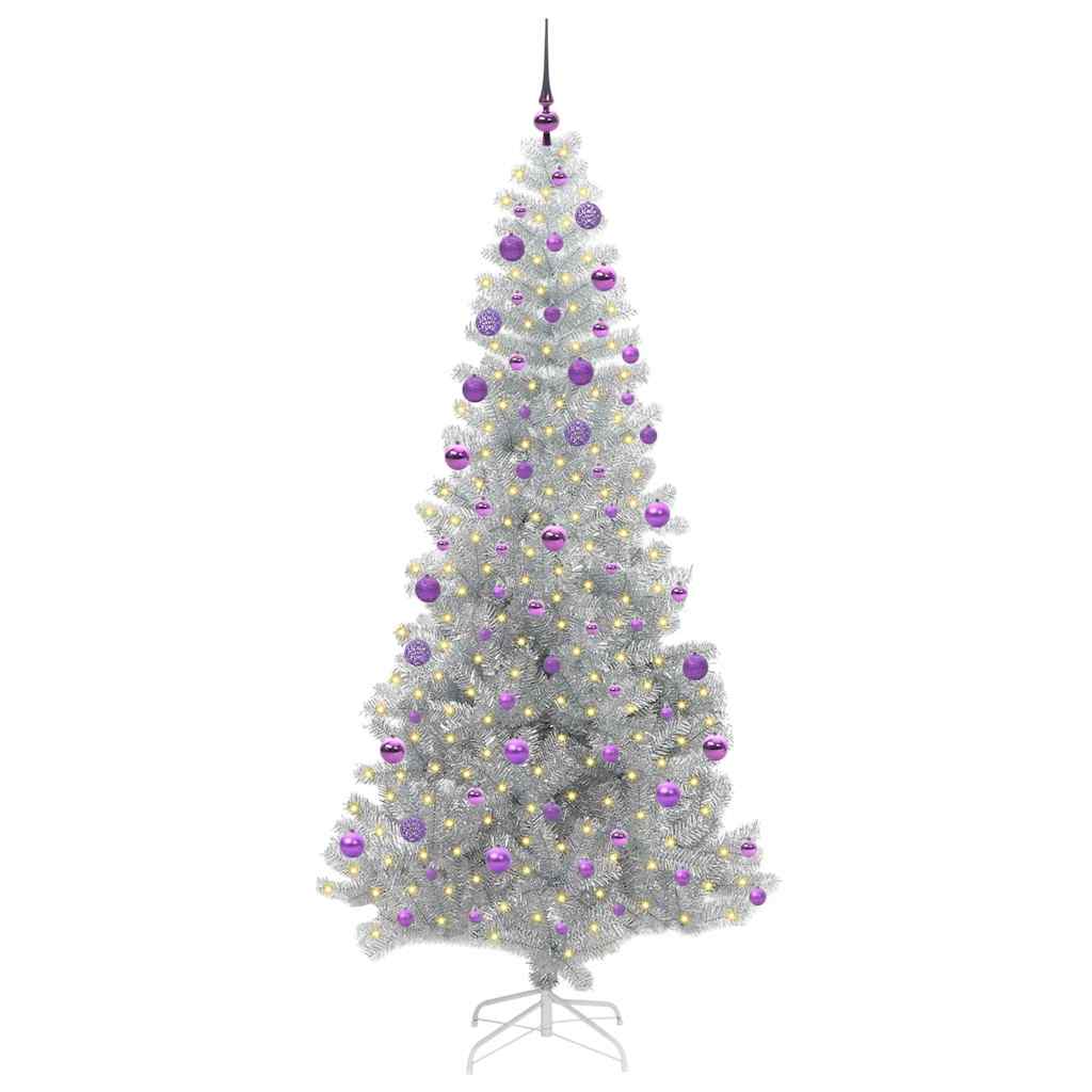Weihnachtsbaum Silber 210 cm PET