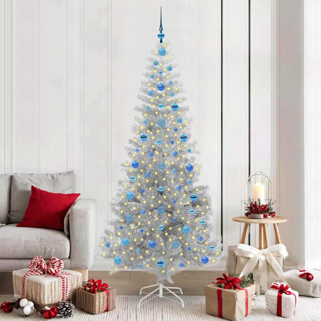 Weihnachtsbaum Silber 210 cm PET