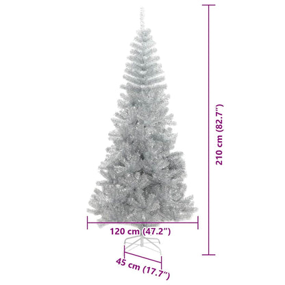 Weihnachtsbaum Silber 210 cm PET