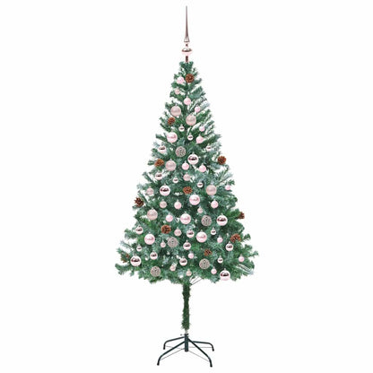 Künstlicher Weihnachtsbaum Grün 180 cm PVC und Stahl