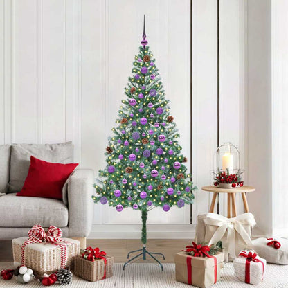 Künstlicher Weihnachtsbaum Grün 180 cm PVC und Stahl