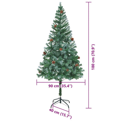 Künstlicher Weihnachtsbaum Grün 180 cm PVC und Stahl