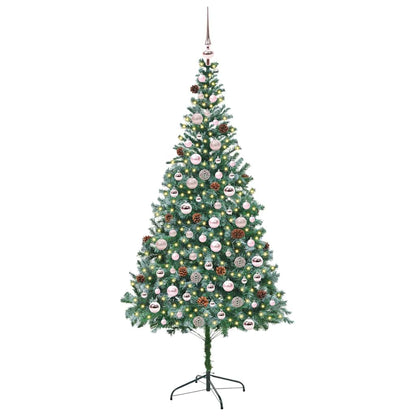 Künstlicher Weihnachtsbaum Grün 210 cm PVC und Stahl