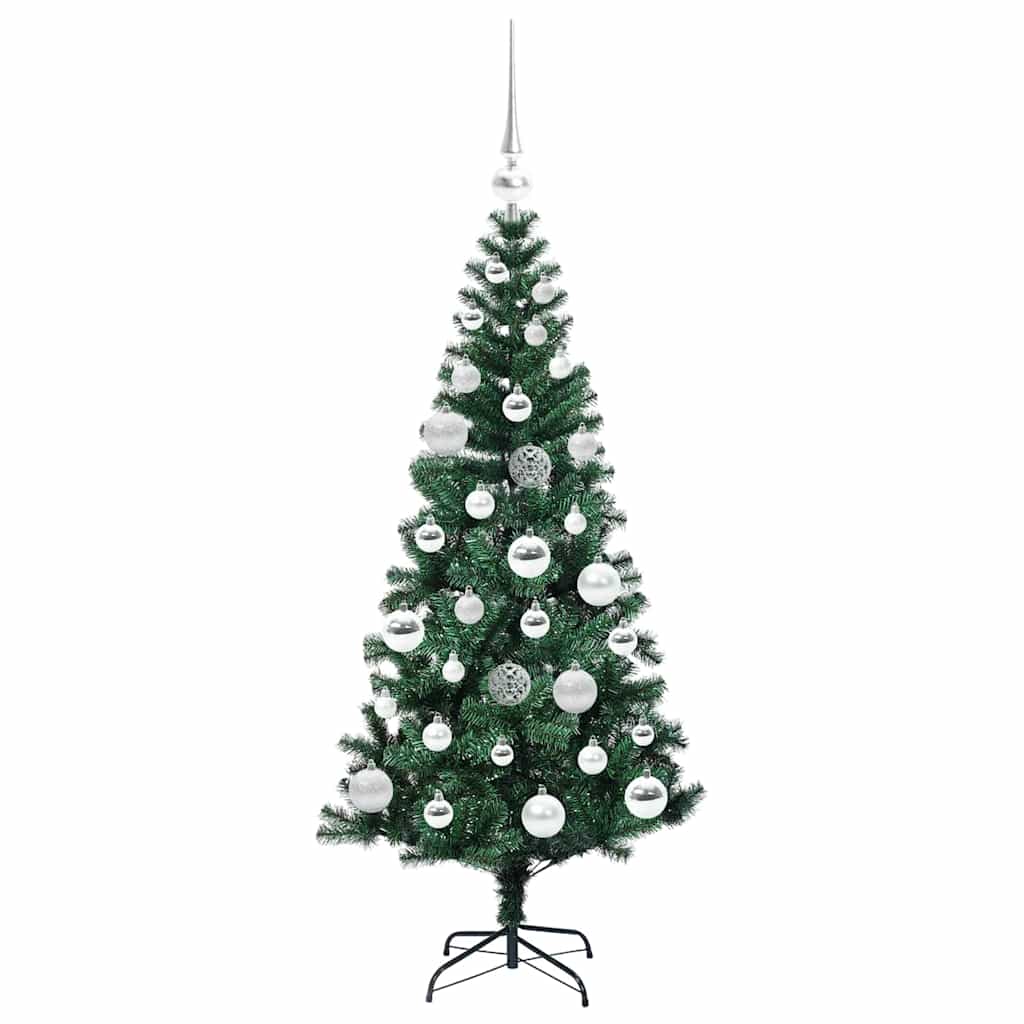 Künstlicher vorbeleuchteter Weihnachtsbaum Grün 120 cm