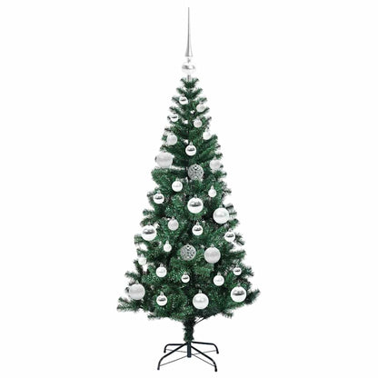 Künstlicher vorbeleuchteter Weihnachtsbaum Grün 120 cm