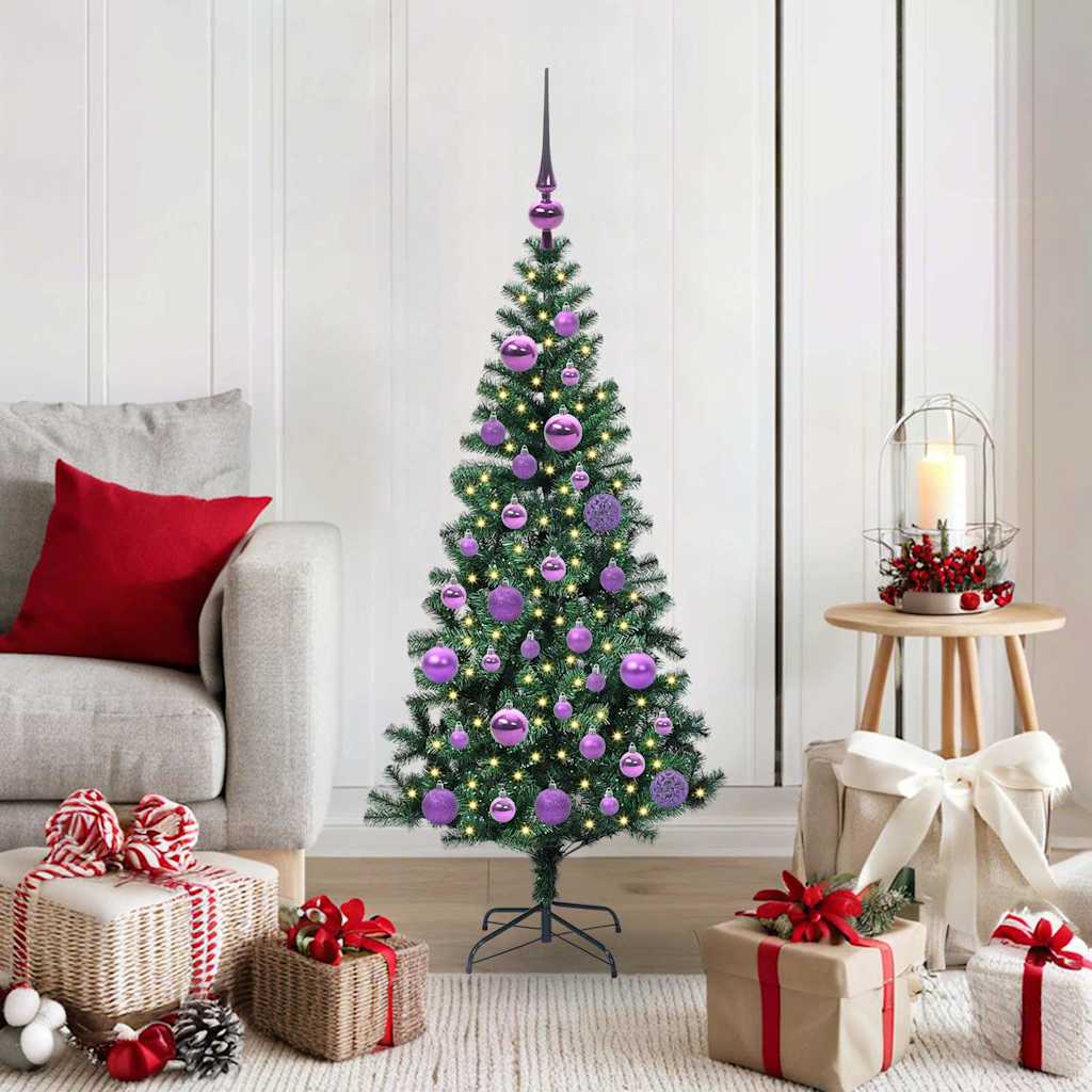 Künstlicher vorbeleuchteter Weihnachtsbaum Grün 120 cm