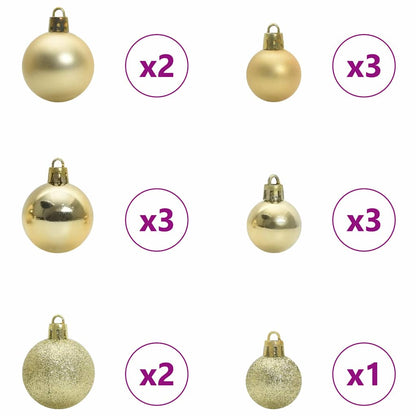 Künstlicher vorbeleuchteter Weihnachtsbaum Grün 150 cm