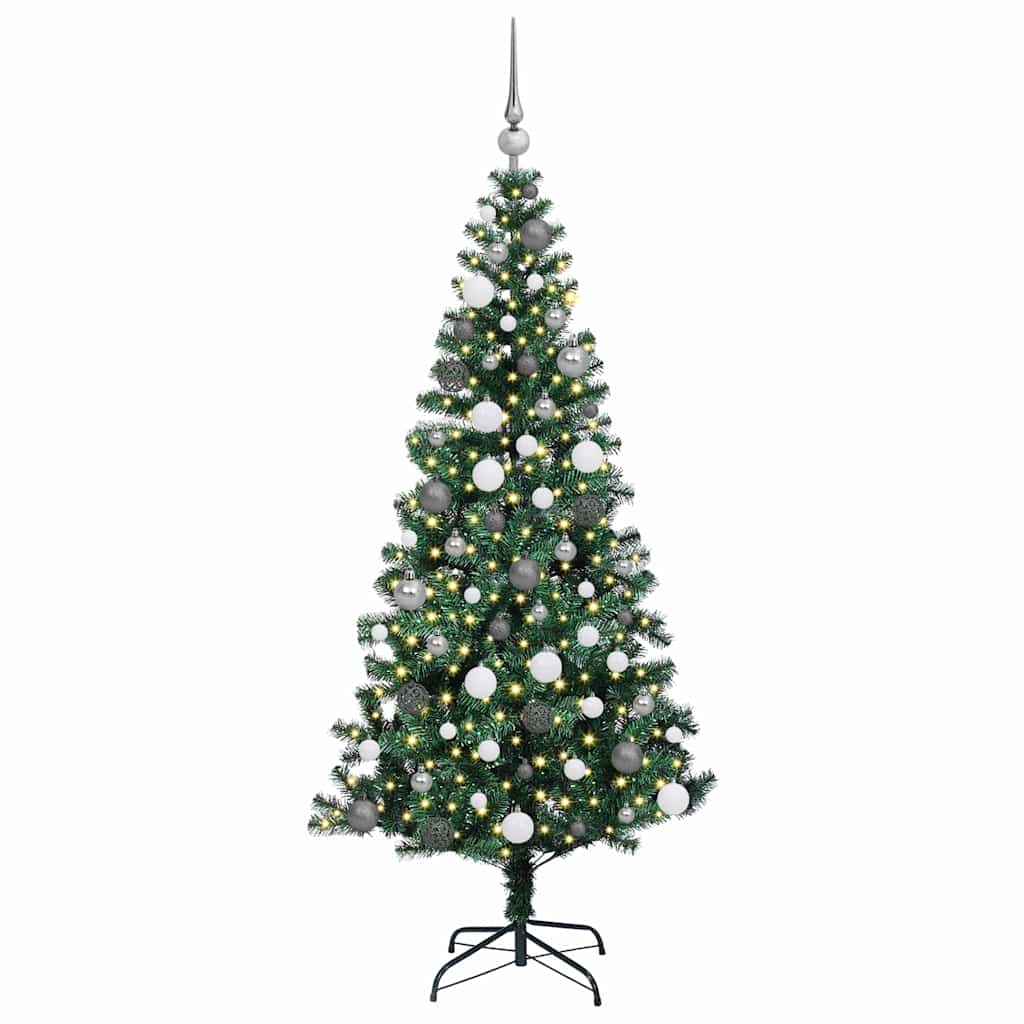 Künstlicher vorbeleuchteter Weihnachtsbaum Grün 180 cm