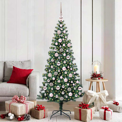 Künstlicher vorbeleuchteter Weihnachtsbaum Grün 180 cm
