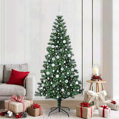 Künstlicher vorbeleuchteter Weihnachtsbaum Grün 210 cm
