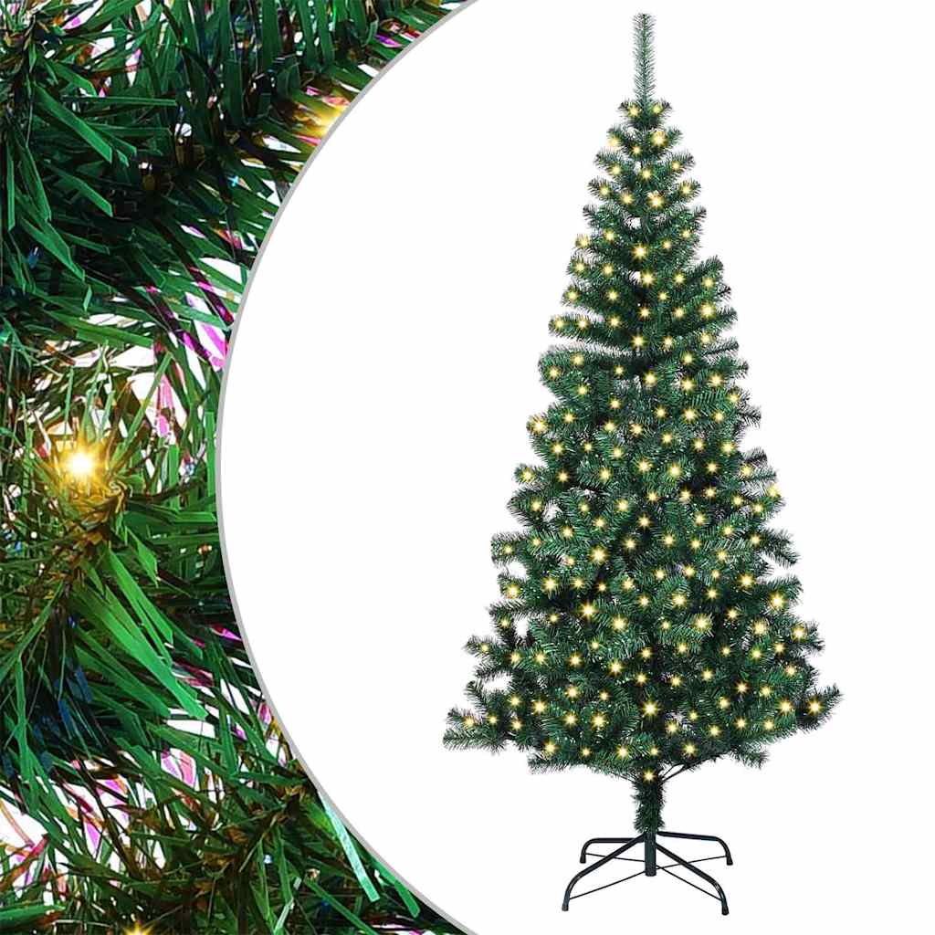 Künstlicher vorbeleuchteter Weihnachtsbaum Grün 240 cm