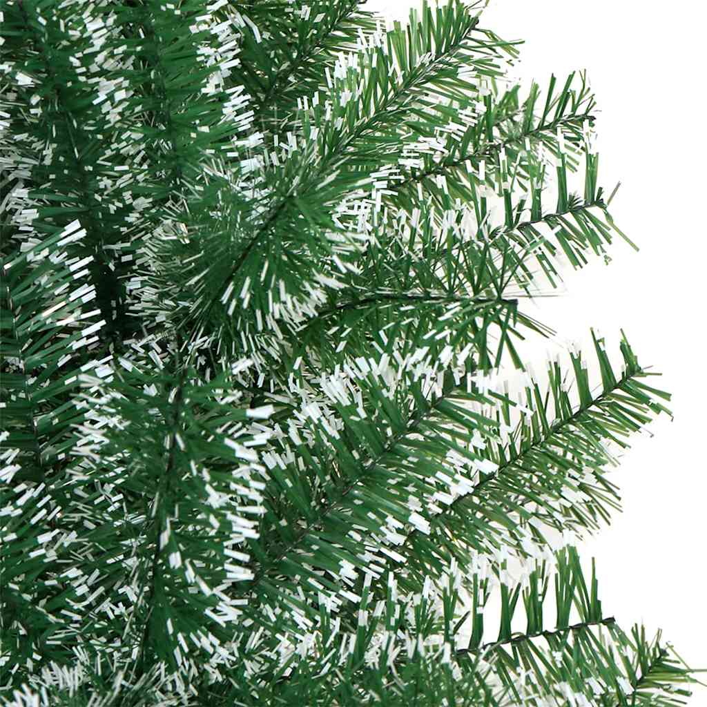 Künstlicher Weihnachtsbaum beschneit mit LED Licht 240 cm