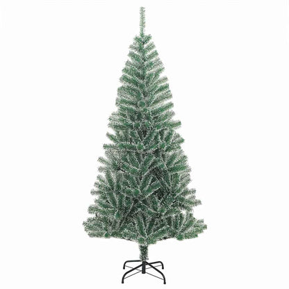 Künstlicher Weihnachtsbaum beschneit mit LED Licht 240 cm