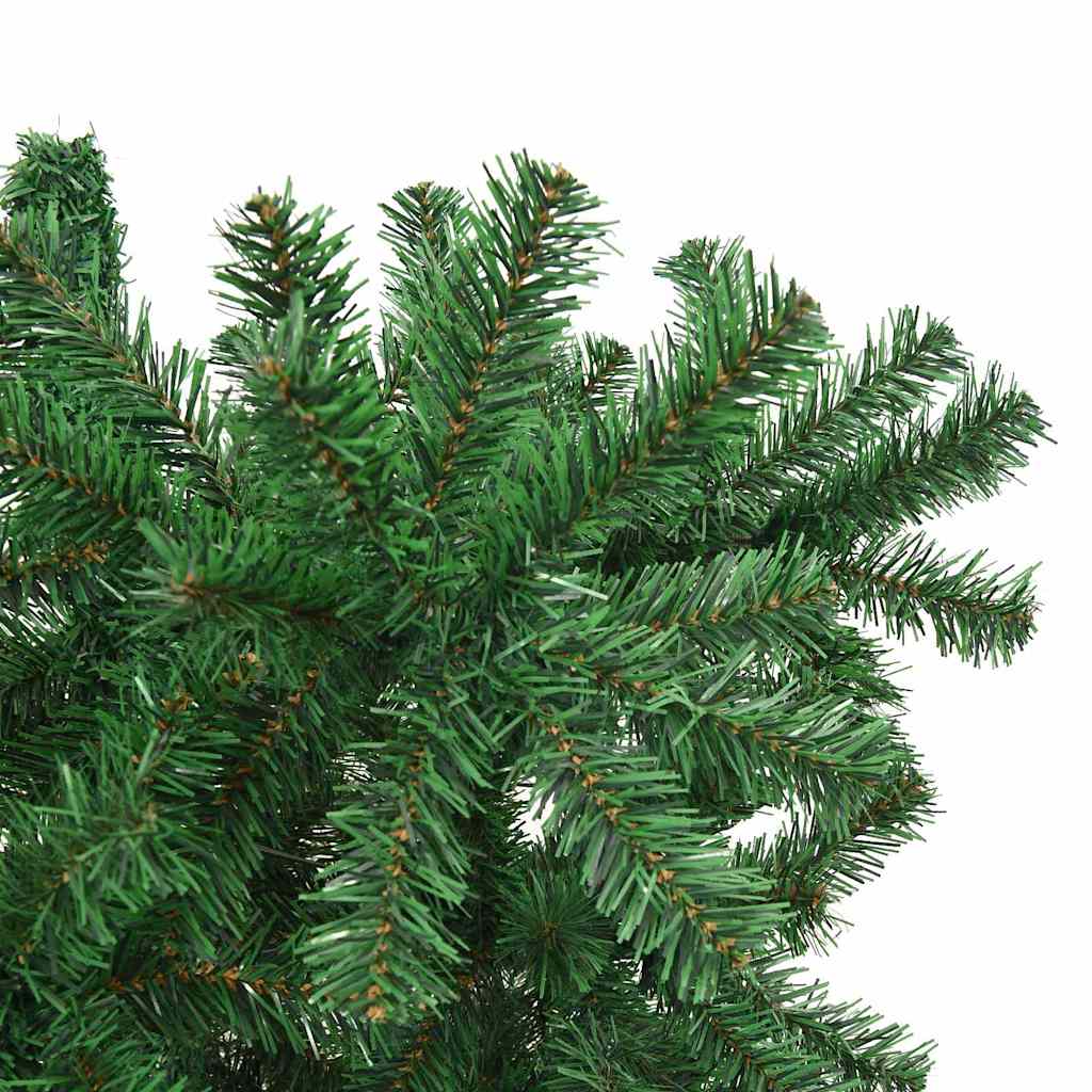 Umgedrehter künstlicher vorbeleuchteter Weihnachtsbaum Grün PVC