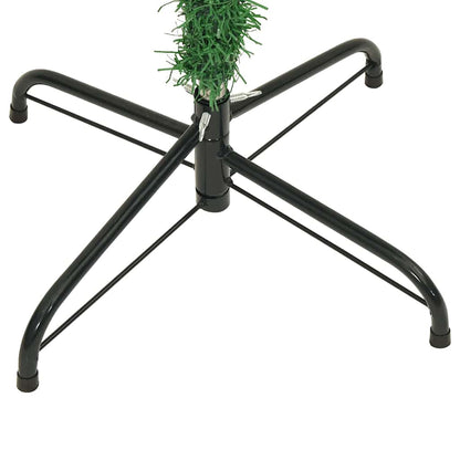 Umgedrehter Kunst Weihnachtsbaum mit Kugelset Grün 180 cm PVC