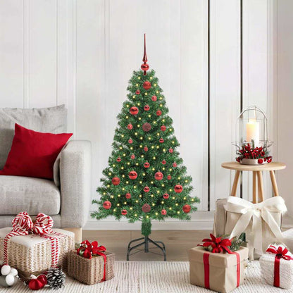Künstlicher Weihnachtsbaum mit 150 LEDs mit Ständer Grün 120 cm