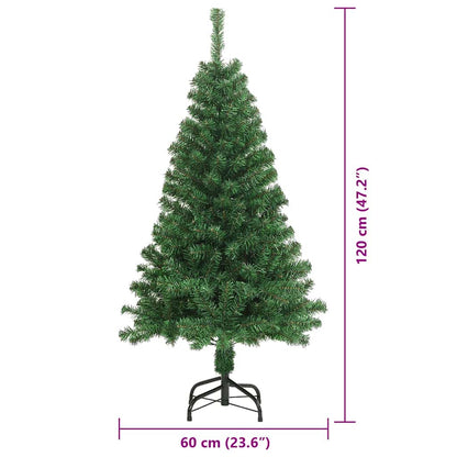 Künstlicher Weihnachtsbaum mit 150 LEDs mit Ständer Grün 120 cm