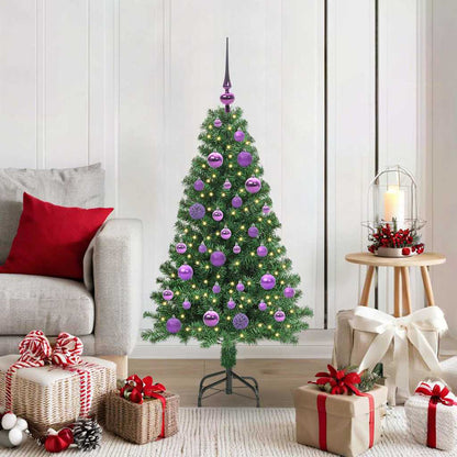 Künstlicher Weihnachtsbaum mit 150 LEDs mit Ständer Grün 120 cm